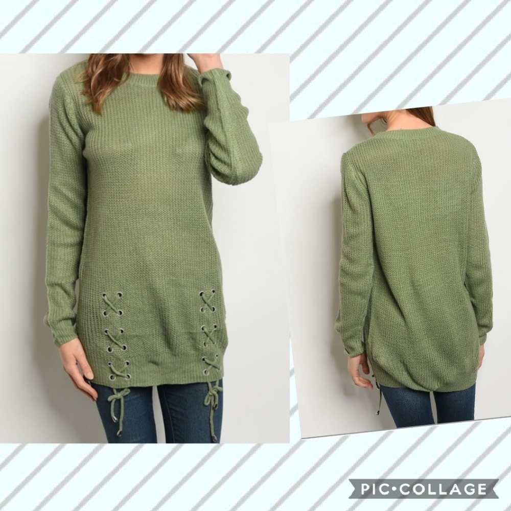 Lace up sweater - Picture 2 of 7